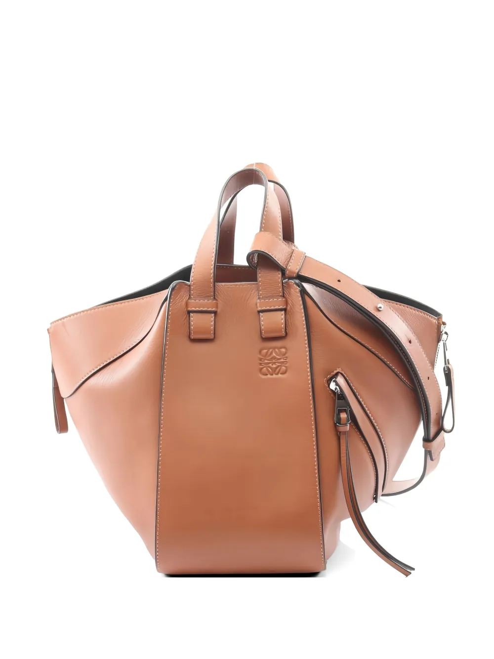 Loewe Pre-Owned 2010s small Hammock leather tote bag - Toni neutri