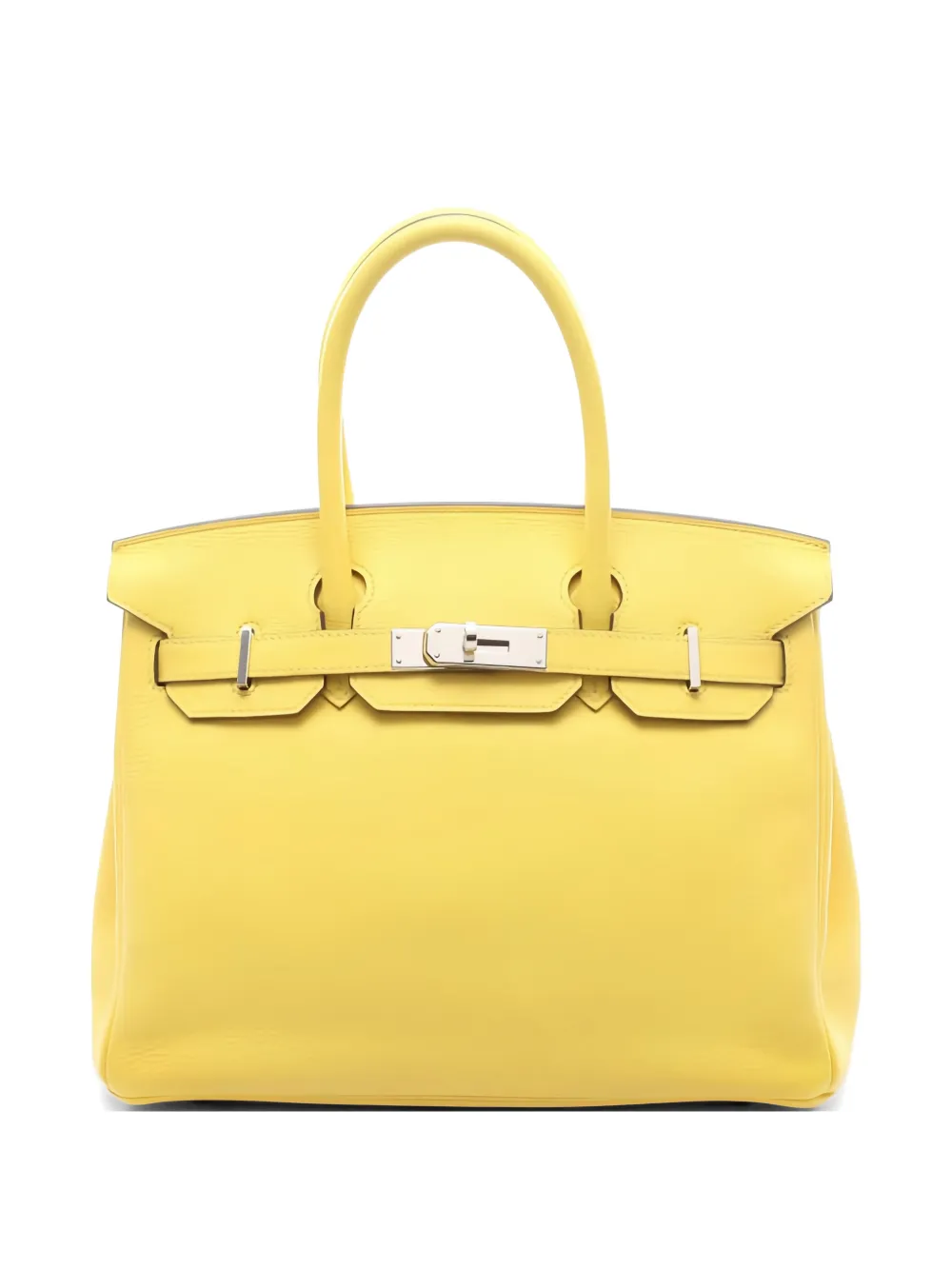 Hermès Pre-Owned 2019 Birkin 30 Jaune Naples leather tote bag - Giallo