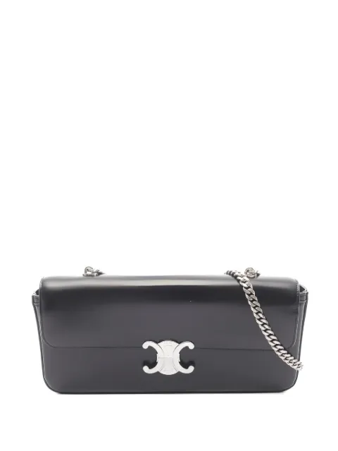 Celine Pre-Owned 2010s Triomphe chain-strap leather shoulder bag
