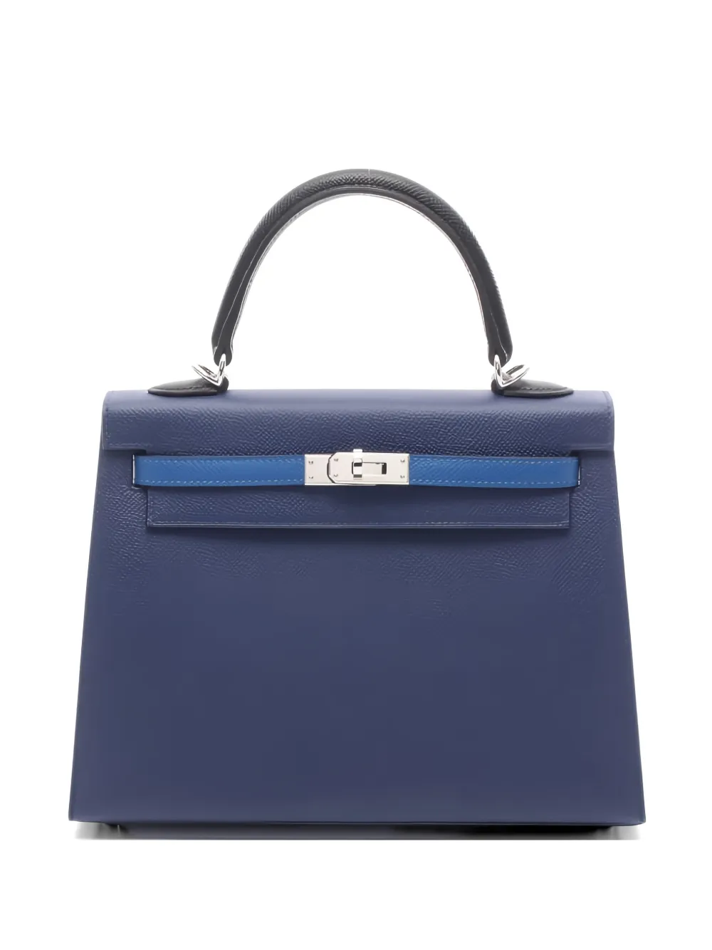 Hermès Pre-Owned 2022 Kelly two-way tricolor leather handbag - Blu