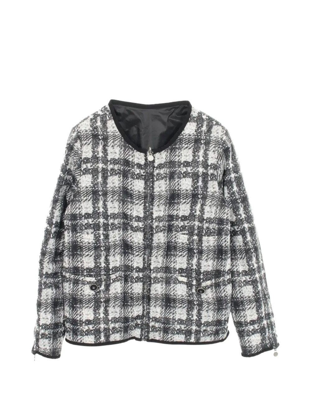 CHANEL Pre-Owned Giacca reversibile in tweed 1988 - Nero