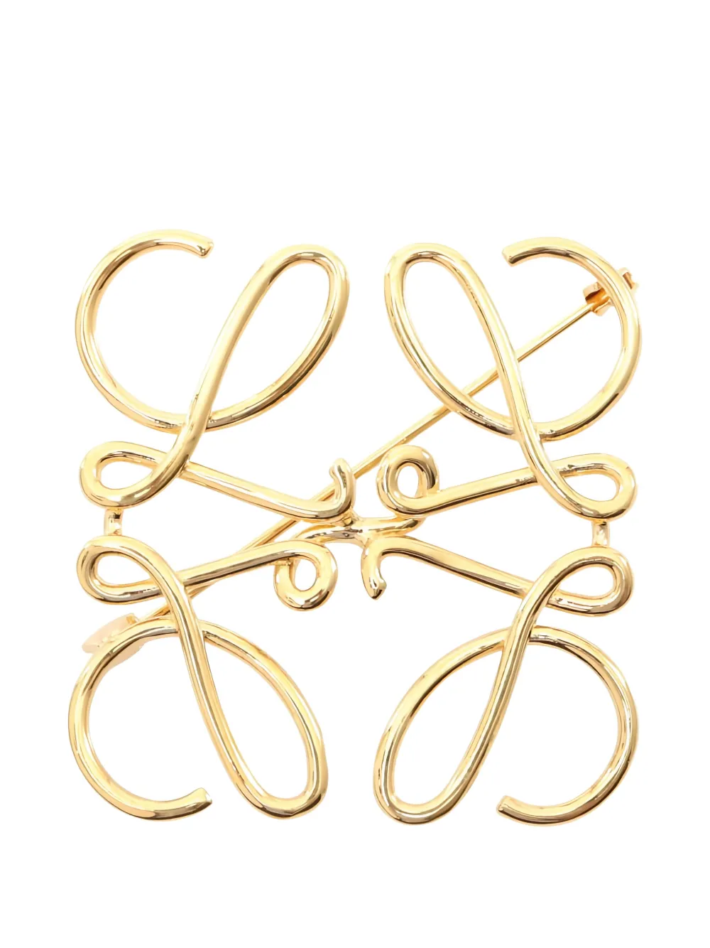 Loewe Pre-Owned 2010s Anagram brooch - Oro