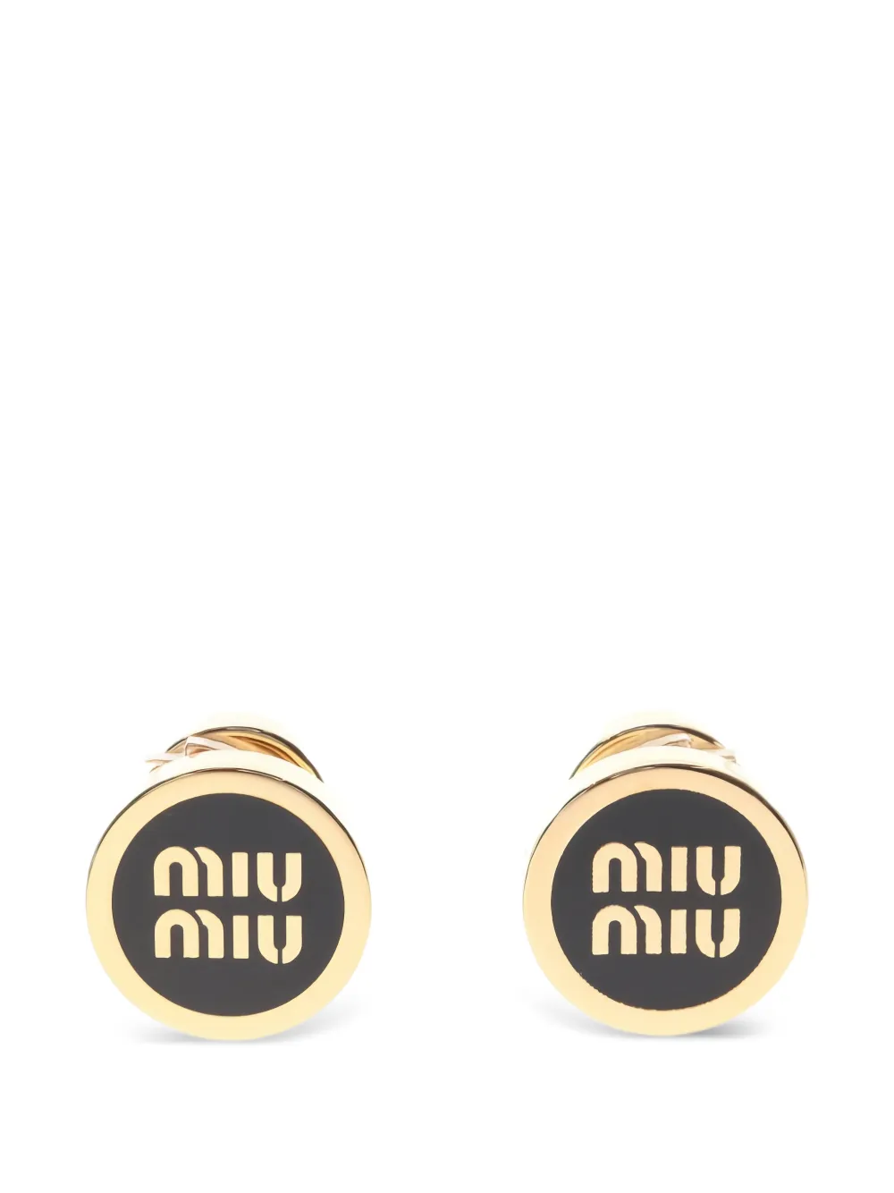 Miu Miu Pre-Owned 2020s enamel earrings - Oro