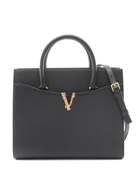 Versace Pre-Owned 2010s Virtus leather tote bag