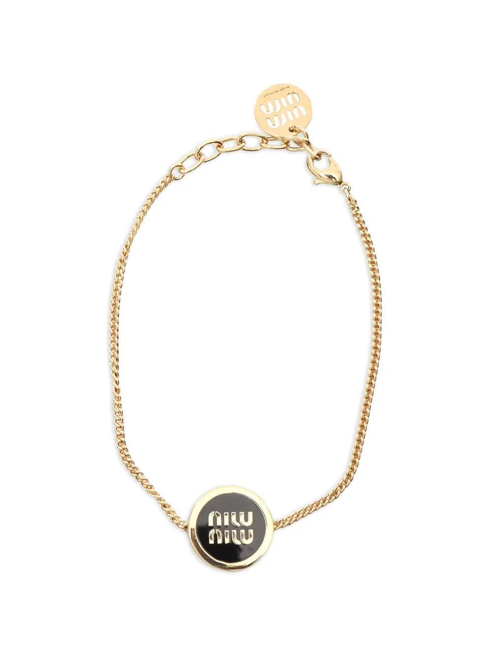 Miu Miu Pre-Owned 20s enamel plated bracelet - Oro