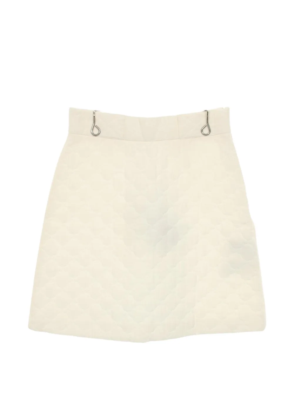 Fendi Pre-Owned 2020s quilting silk skirt - Neutrals