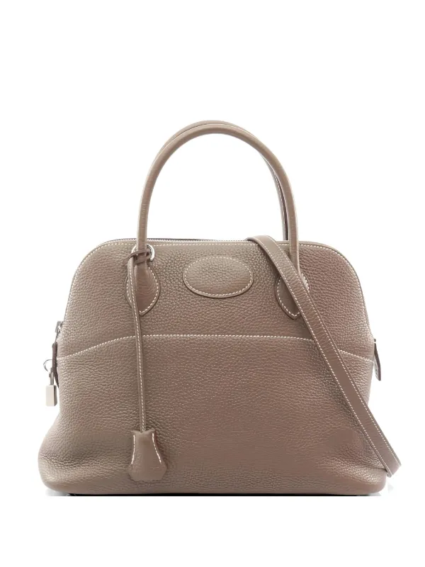 Hermès Pre-owned 2015 31 Bolide Two-way Leather Handbag in Neutrals