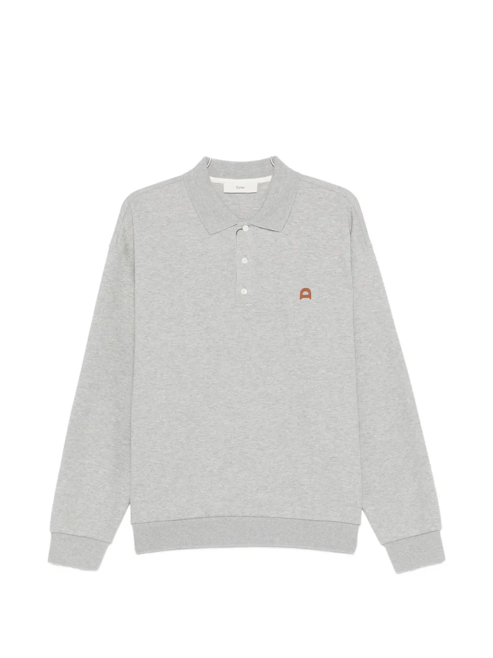 Dunst Embroidered-logo Polo Shirt In Gray