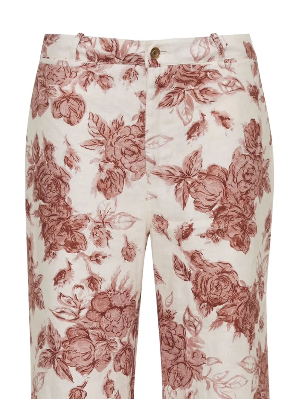  Cara Cara Annie Floral-pattern Trousers - Neutrals 