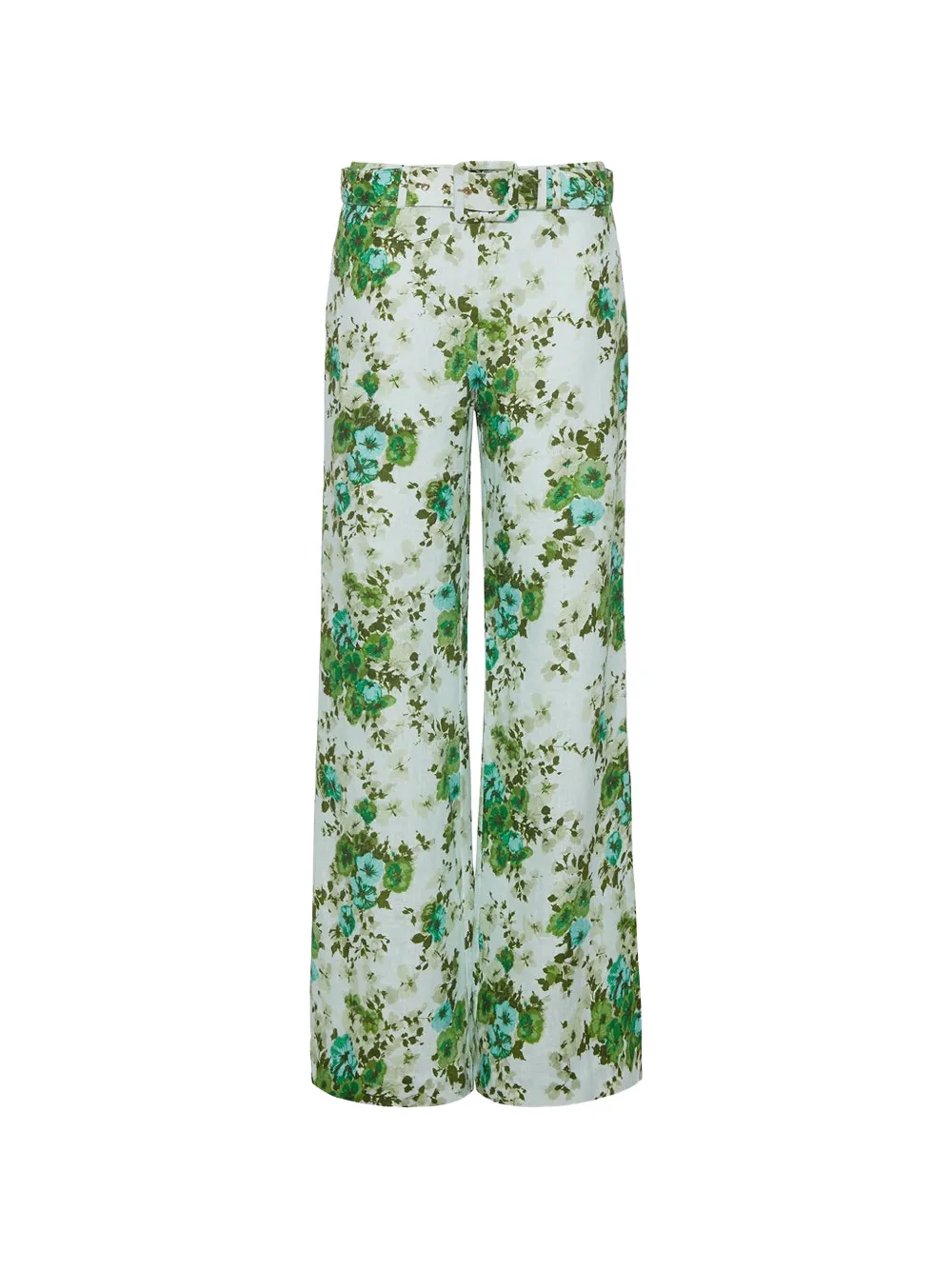 Cara Cara Mayflower floral-pattern trousers - Bianco