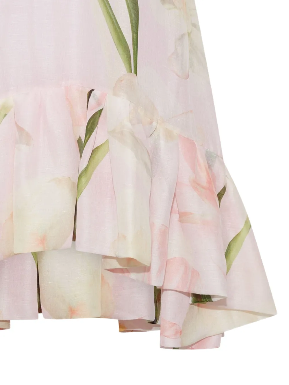 Arca Floral-Print Ruffled Dress