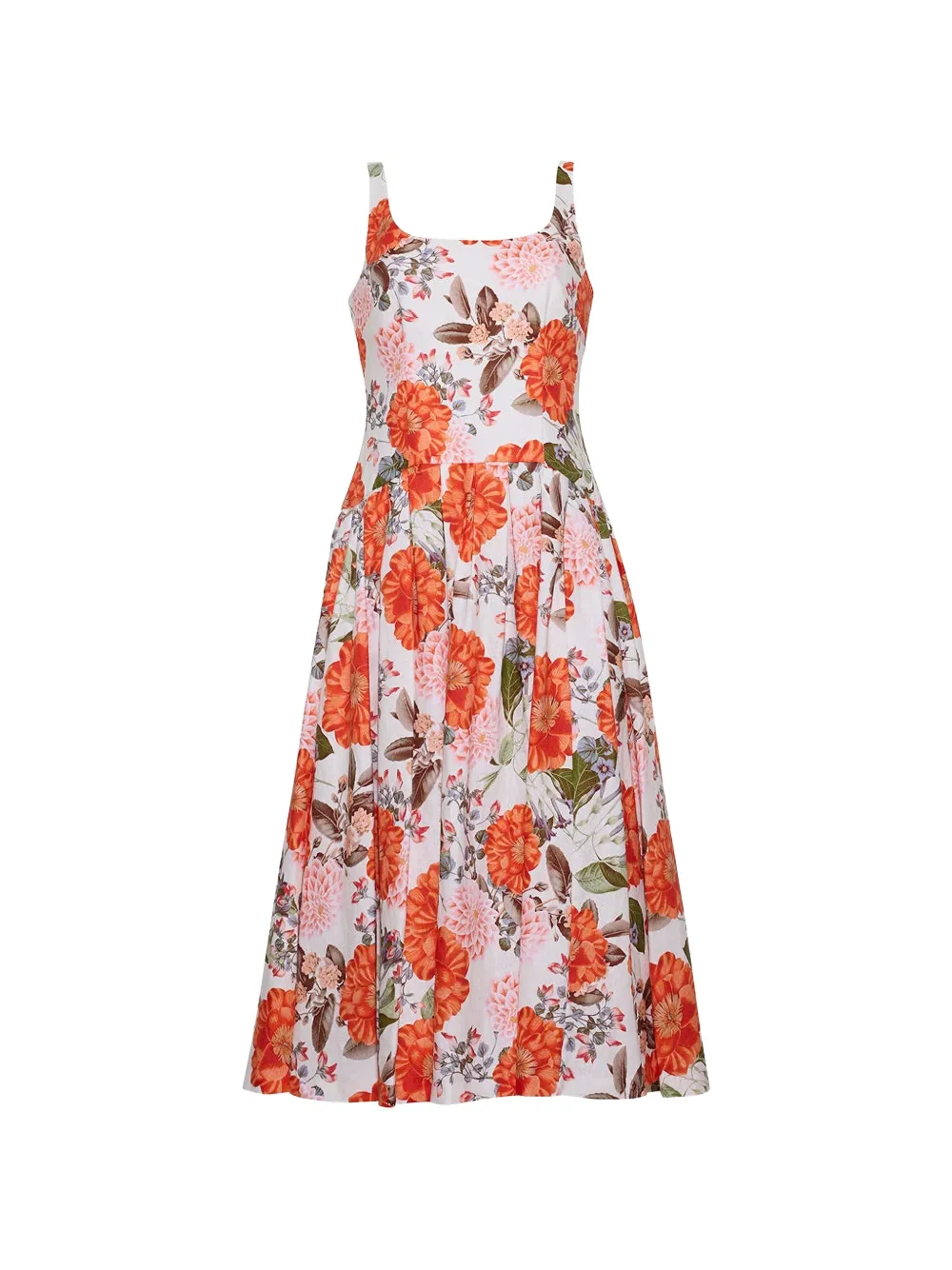 Cara Cara Regio floral dress - Bianco