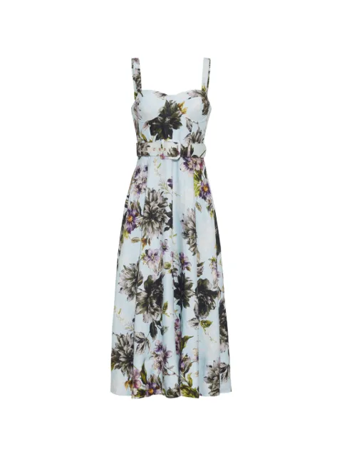 Cara Cara Calypso bustier floral-print midi dress