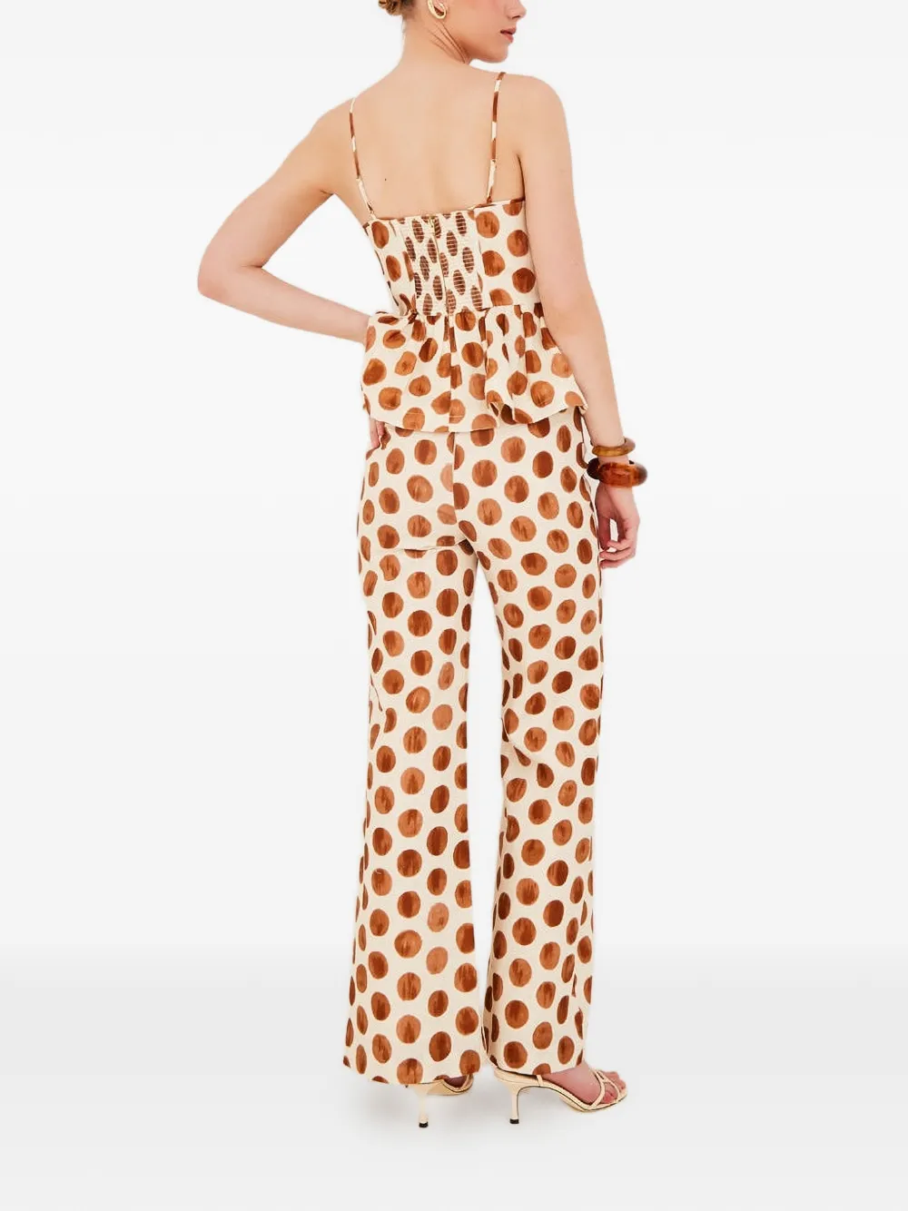  Cara Cara Sunflower Polka-dot-pattern Trousers - Neutrals 