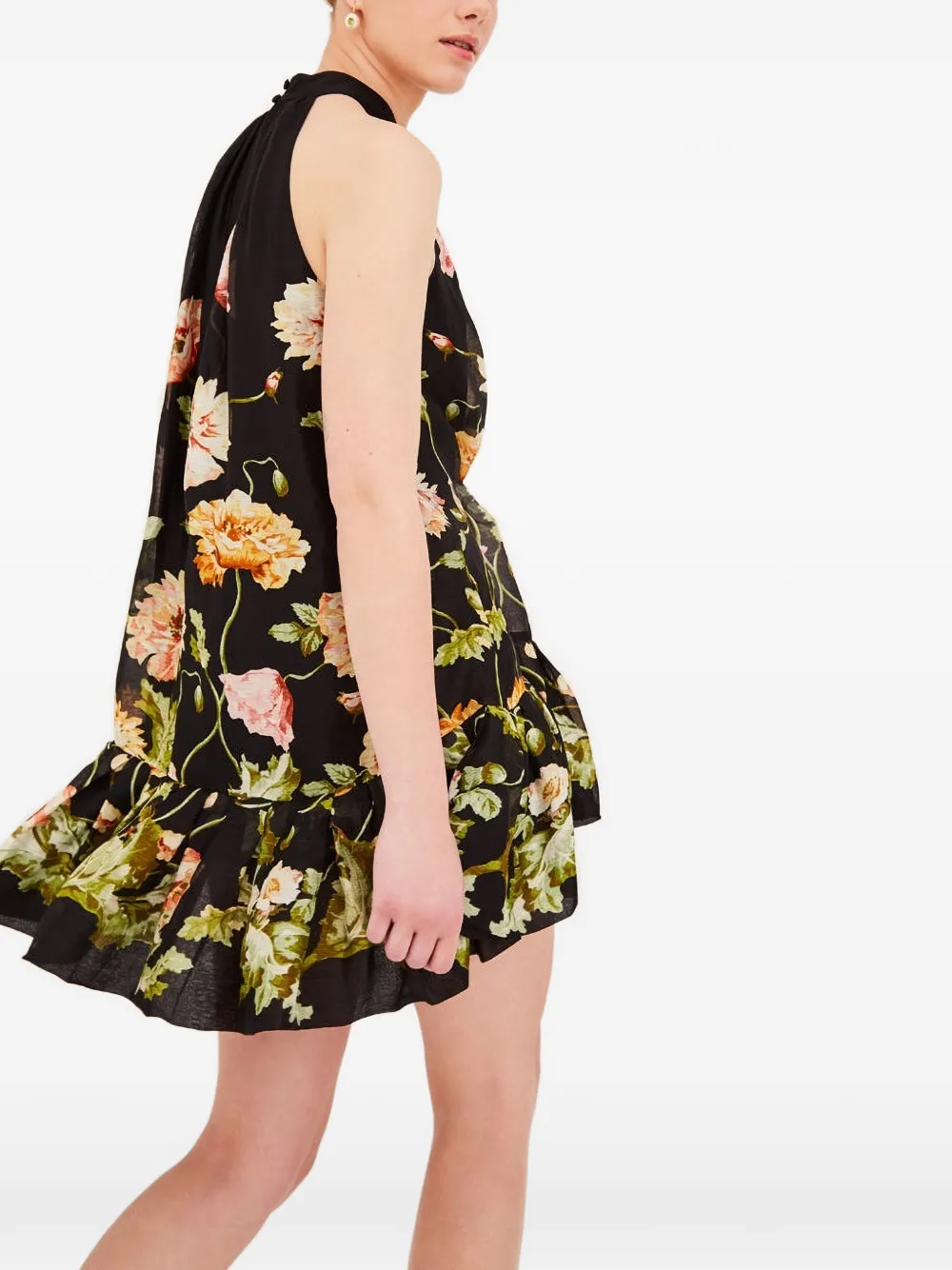  Cara Cara Arca Halterneck Mini Dress - Black 