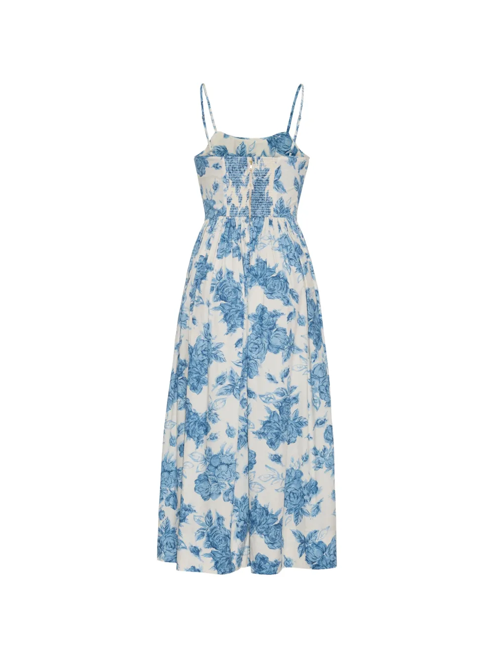 Cara Alba midi-jurk met bloemenprint Wit