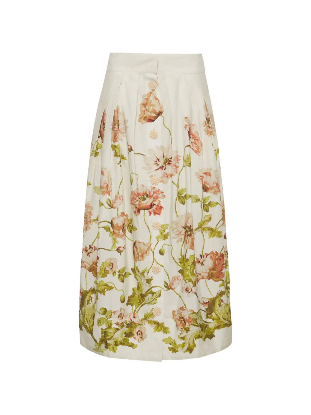 Cara Cara Marge floral-print skirt - Toni neutri