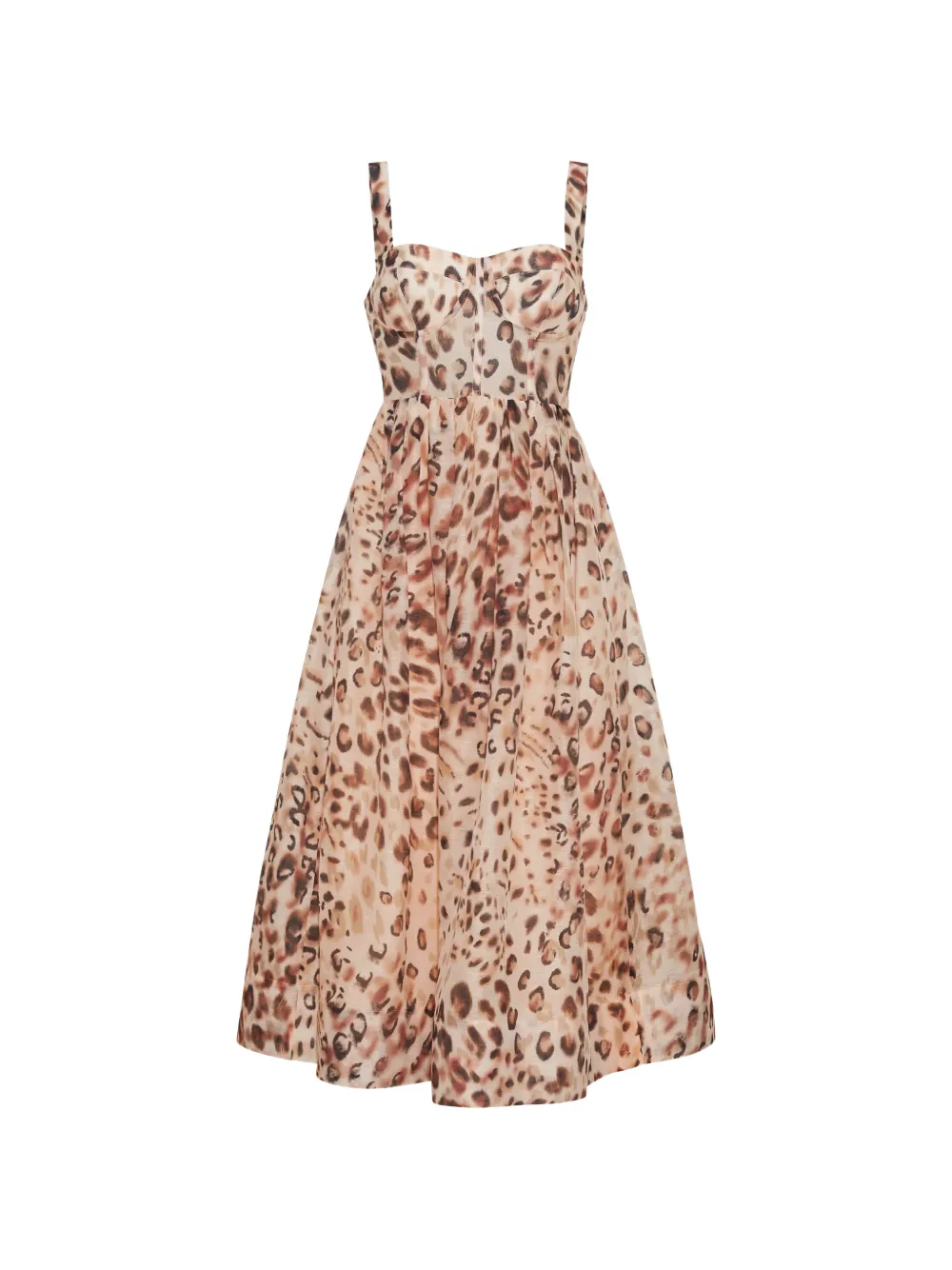 Cara Cara Pheobe bustier printed dress - Neutrals