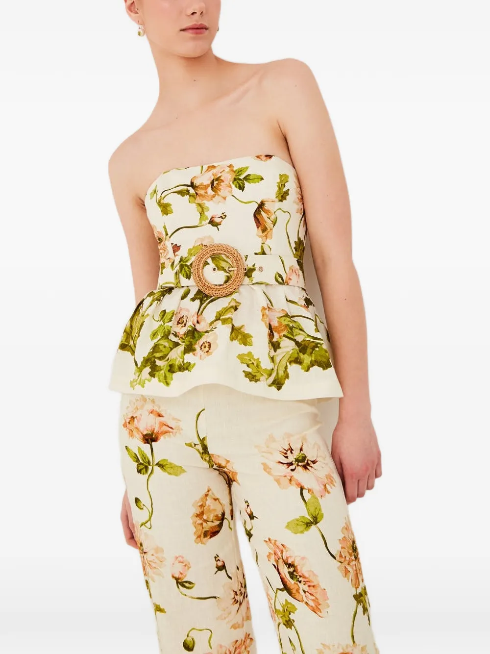  Cara Cara Tilda Floral-pattern Top - Neutrals 