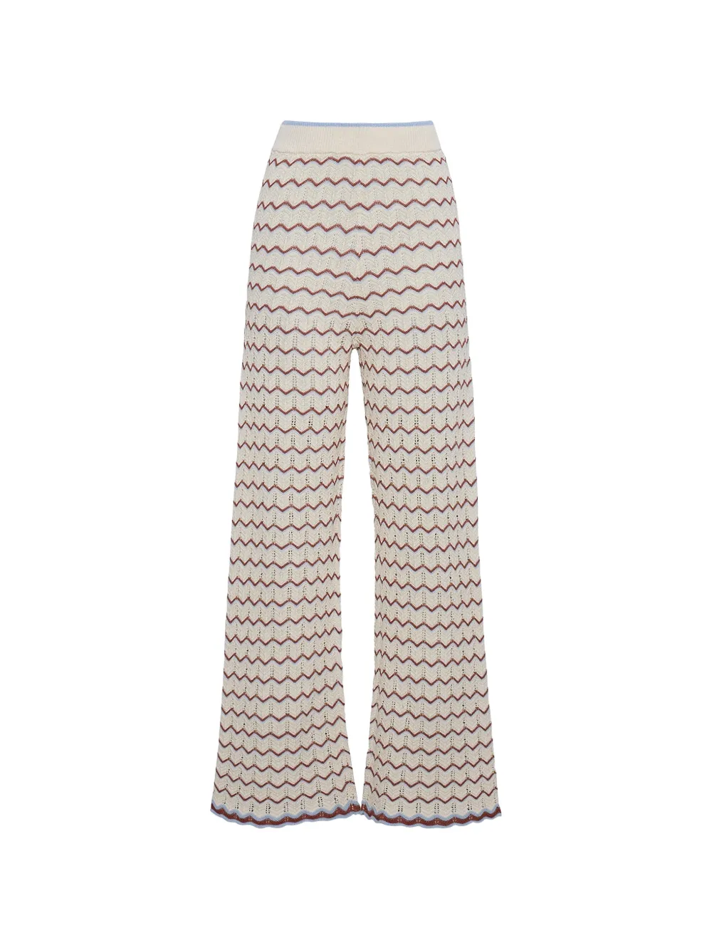 Cara Cara Hunter Zigzag Trousers In Neutral