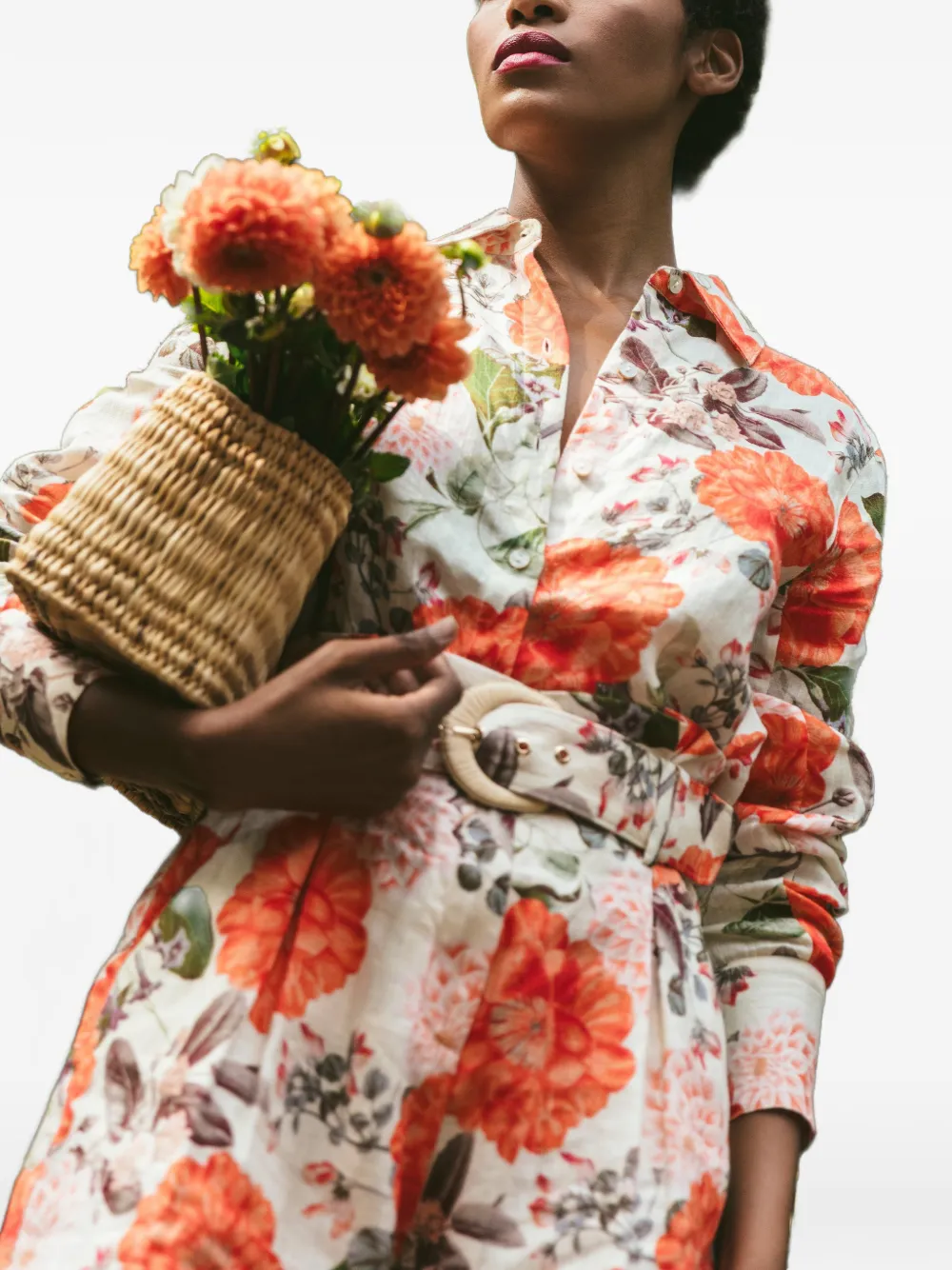  Cara Cara Perfect Floral-pattern Shirt - Neutrals 