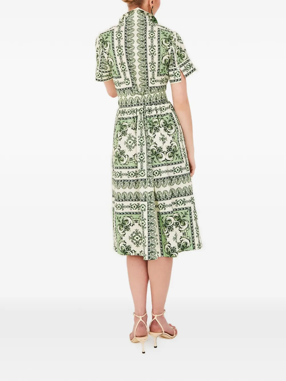 Malena Short-Sleeve Midi Dress