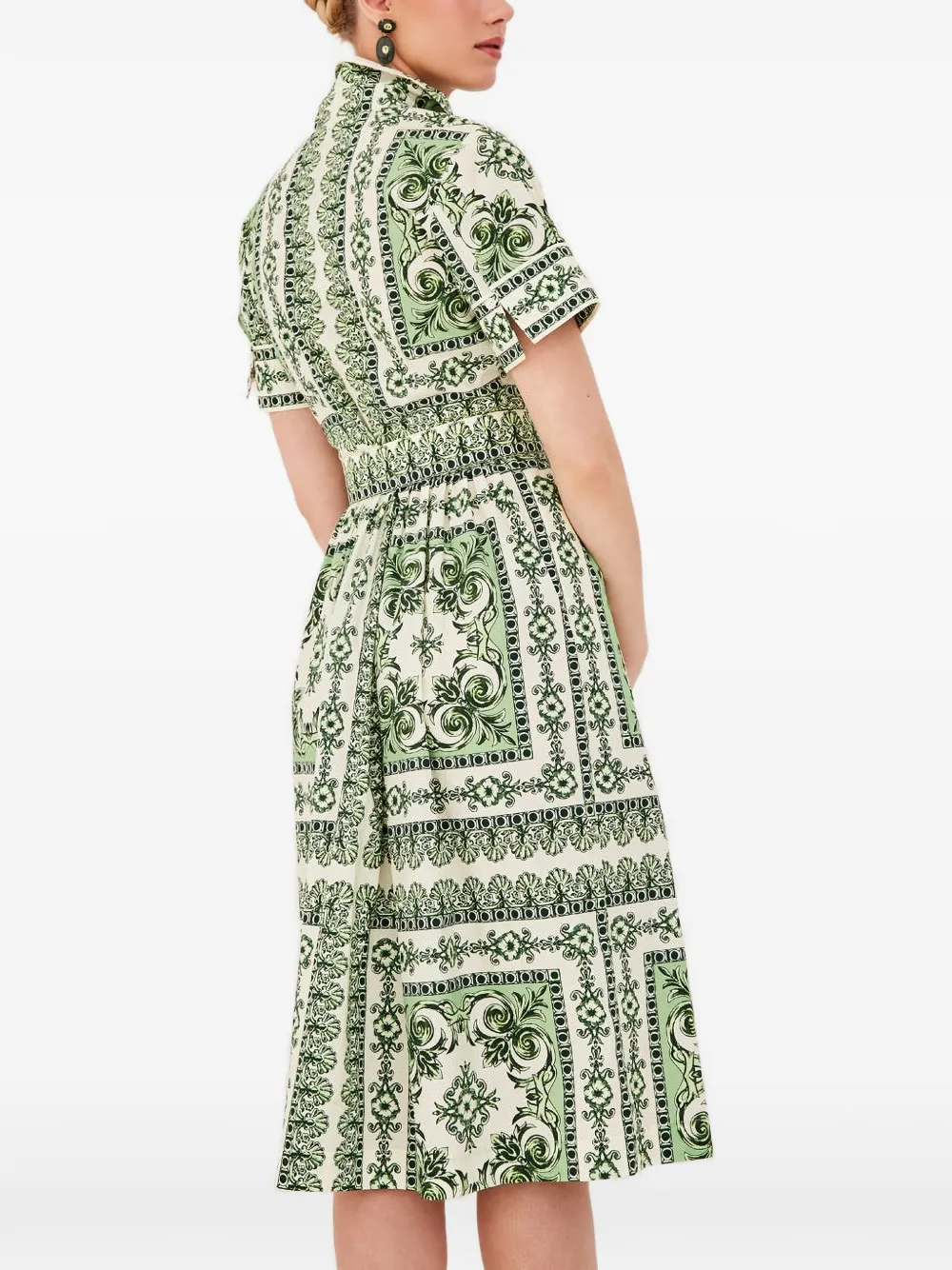 Malena Short-Sleeve Midi Dress