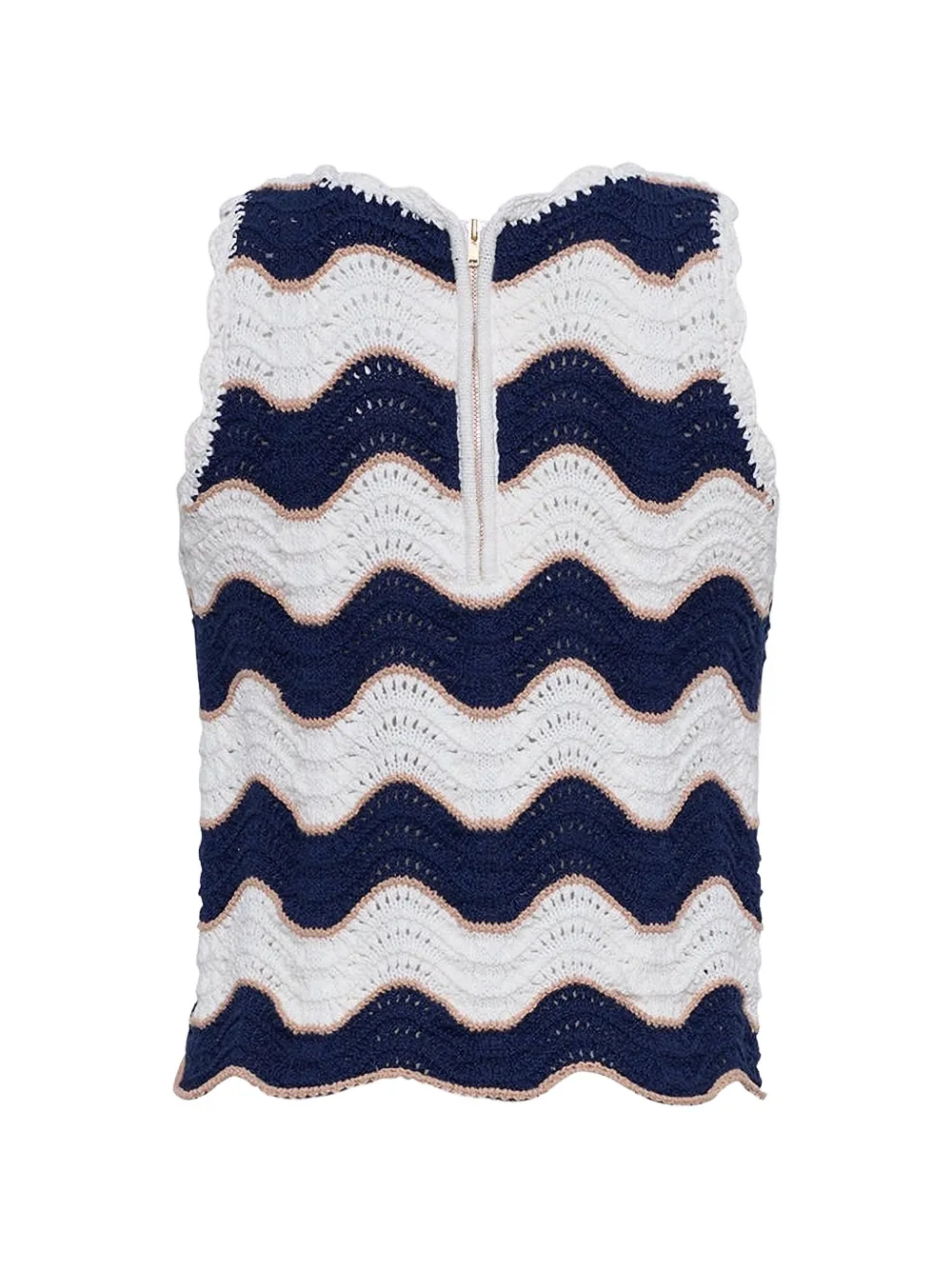 Cara Cara Casey Stripe Crochet Top In Multi