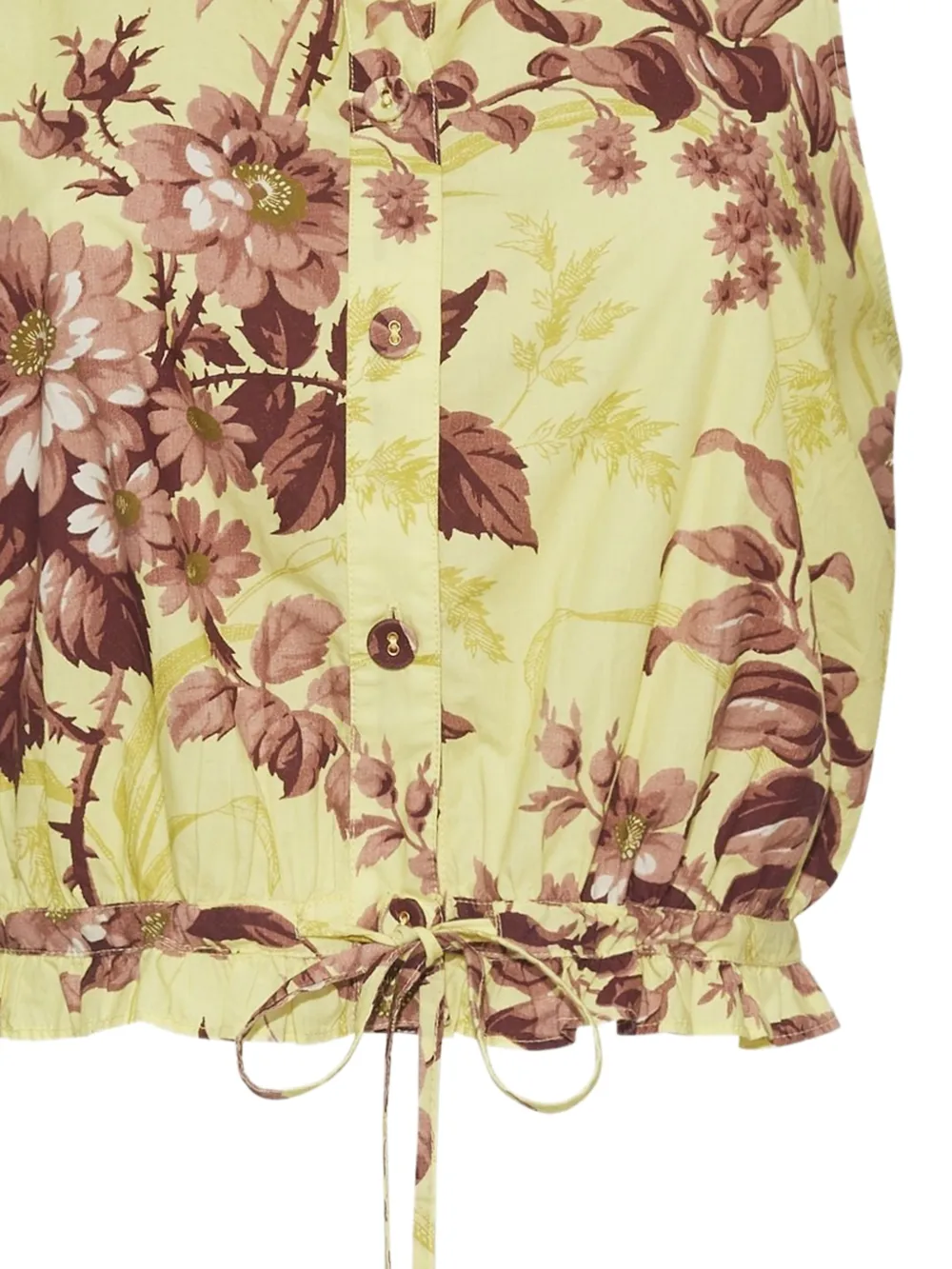  Cara Cara Hannah Floral-print Top - Yellow 