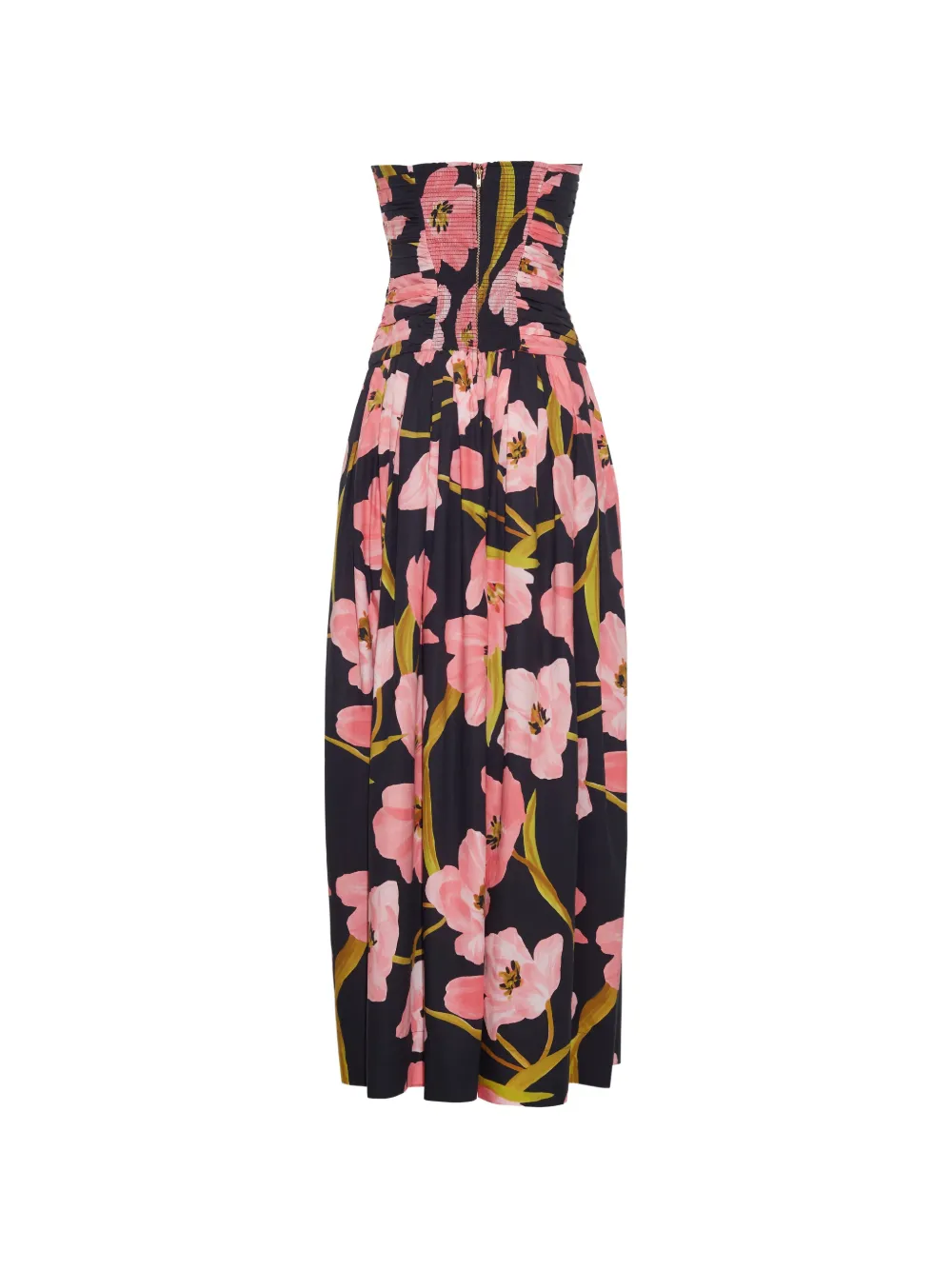 Cara Montreal strapless jurk met bloemenprint Zwart