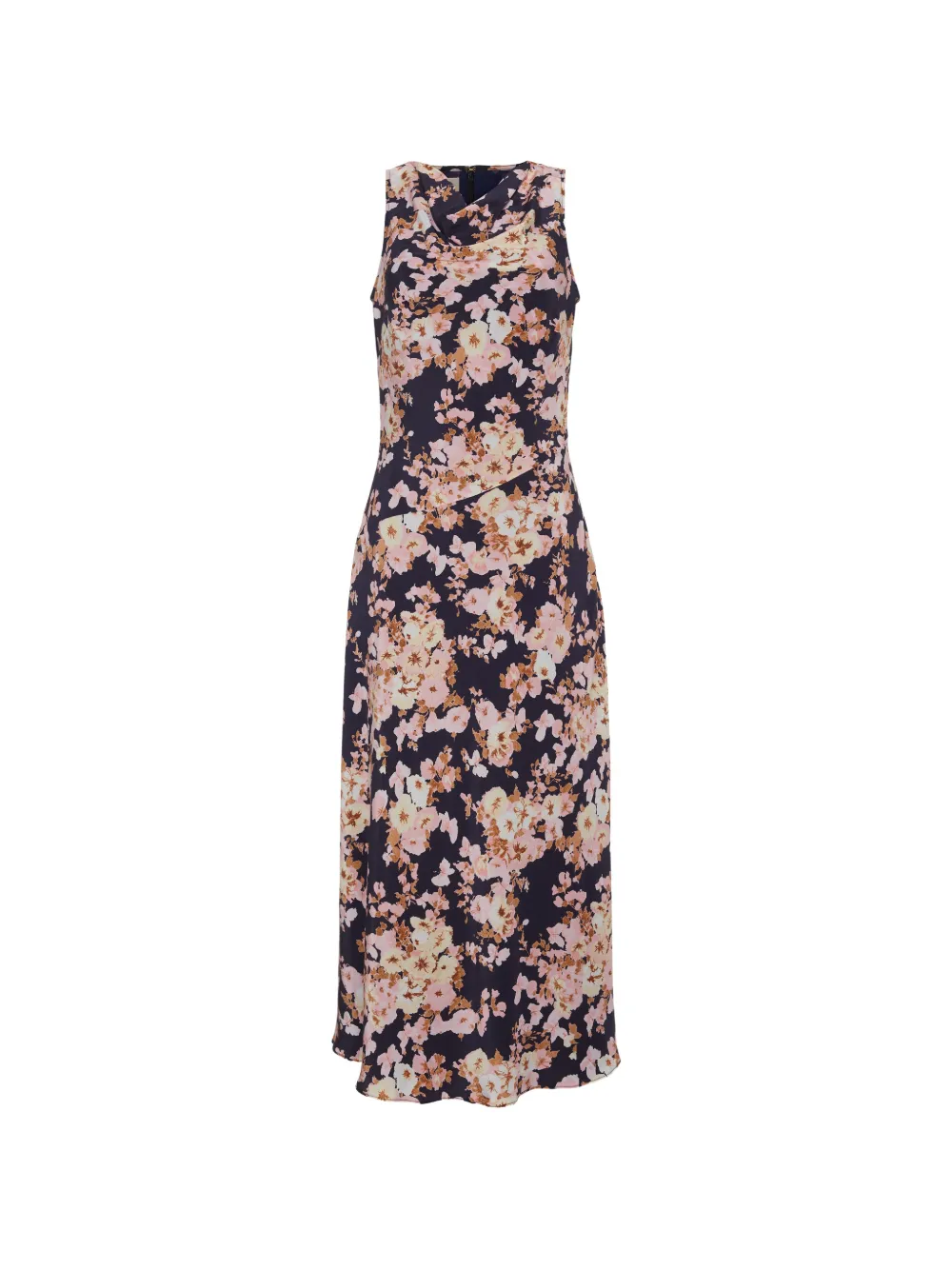 Cara Cara Crystal floral-pattern midi dress - Blu