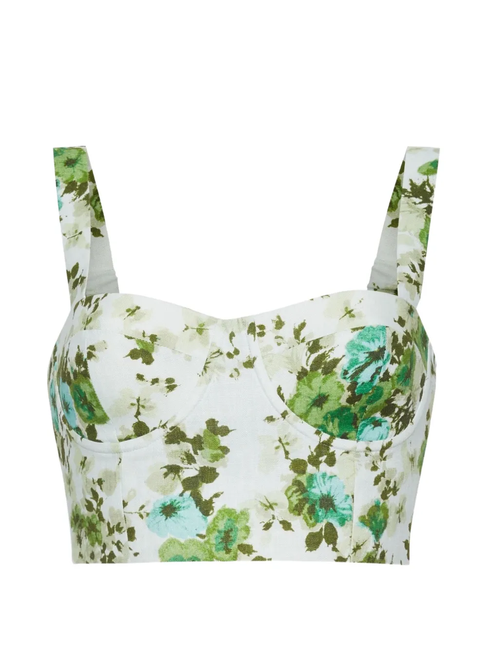 Cara Cara Claudine floral-print top - Bianco