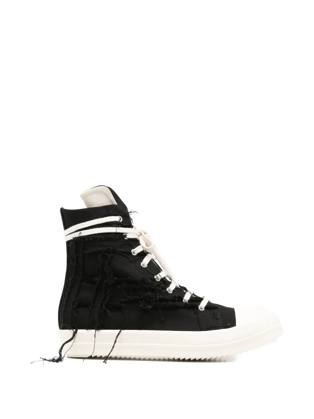 Rick Owens DRKSHDW High top sneakers met franje Zwart