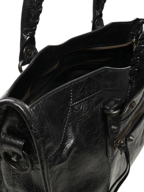 Balenciaga ル シティ レザー ハンドバッグ M | ブラック | FARFETCH JP