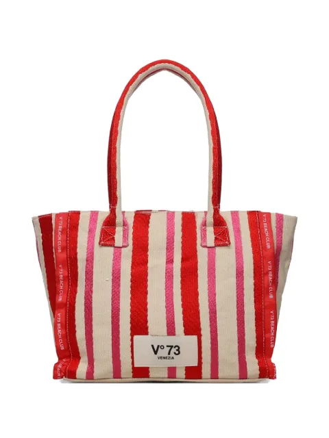 V°73 striped shoulder bag
