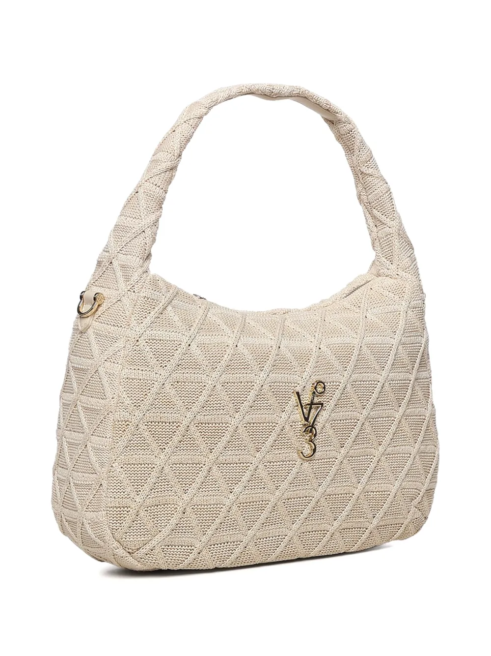  V°73 Braided Handle Logo Shoulder Bag - Neutrals 