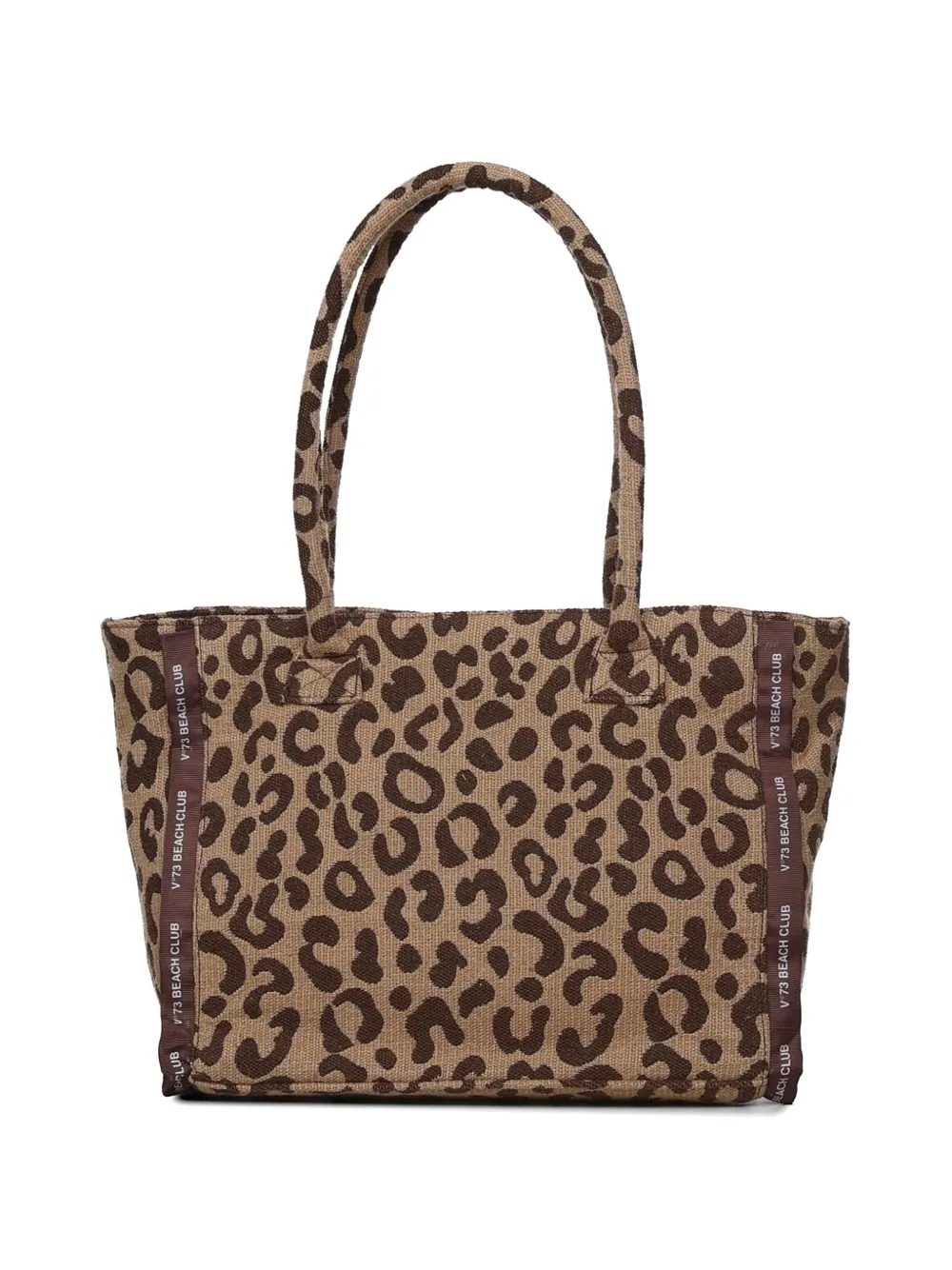 V°73 Shopper met dierenprint Beige
