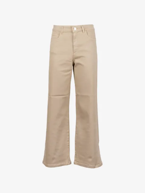 Marella logo-patch flared jeans