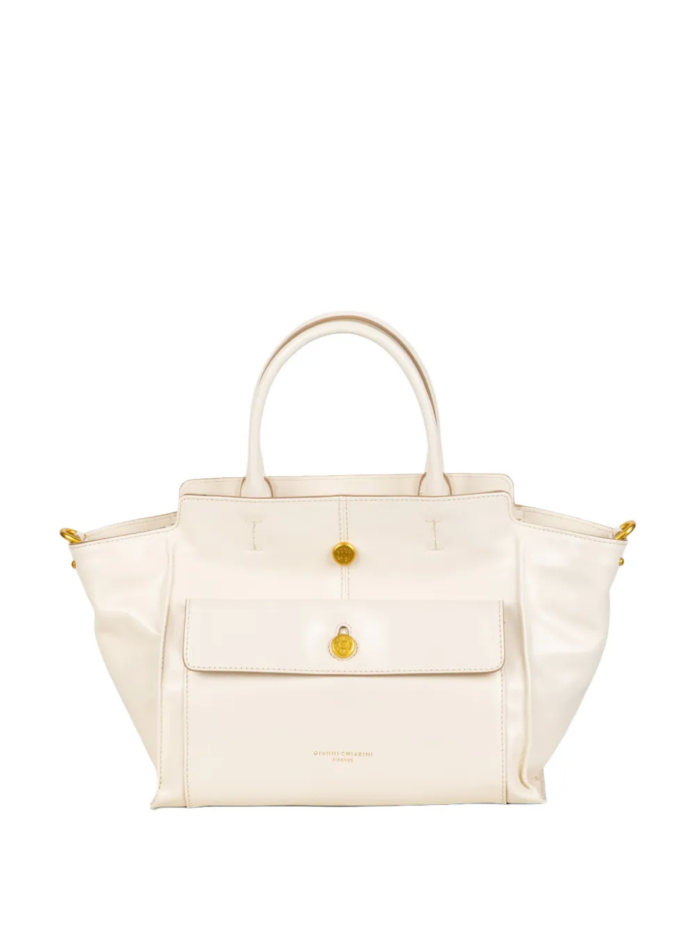 GIANNI CHIARINI Cher leather tote bag - Toni neutri