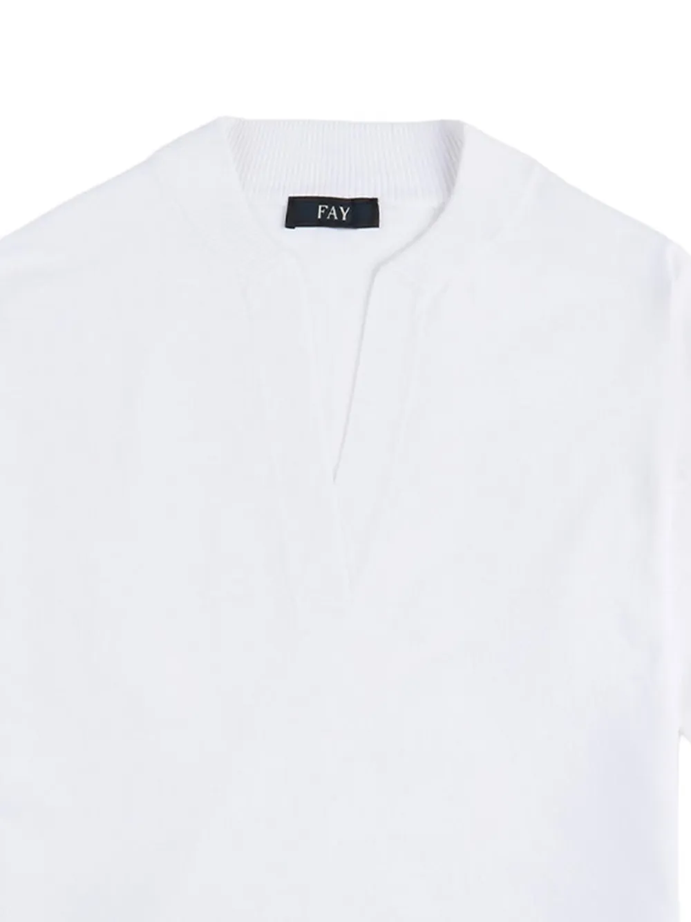  Fay V-neck Sweater - White 