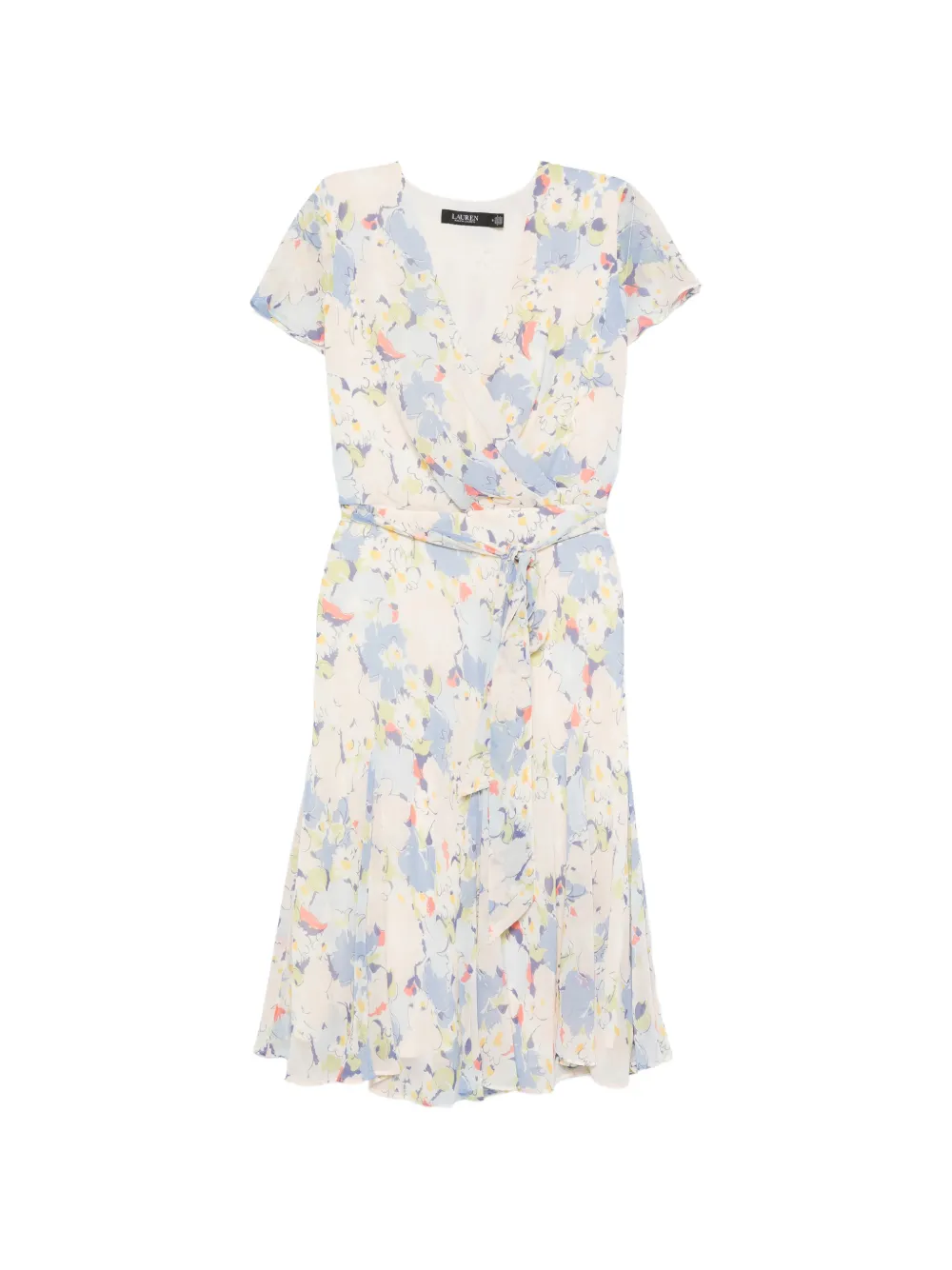 Lauren Ralph Lauren floral-print midi dress - Toni neutri