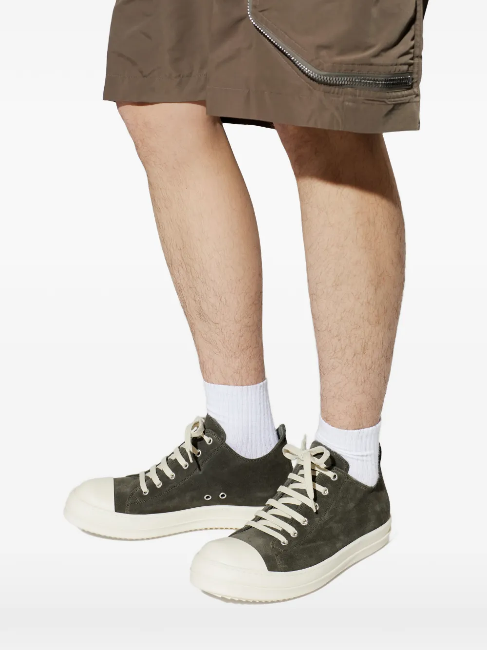 Rick Owens Low lace-up sneakers Grijs