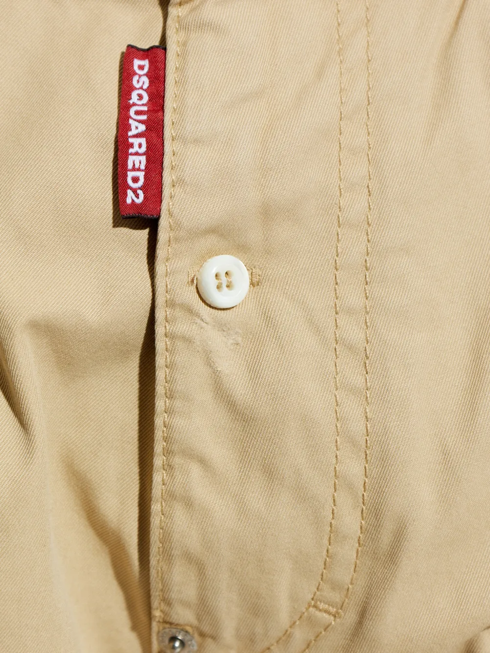 DSQUARED2 Gerafelde broek Beige