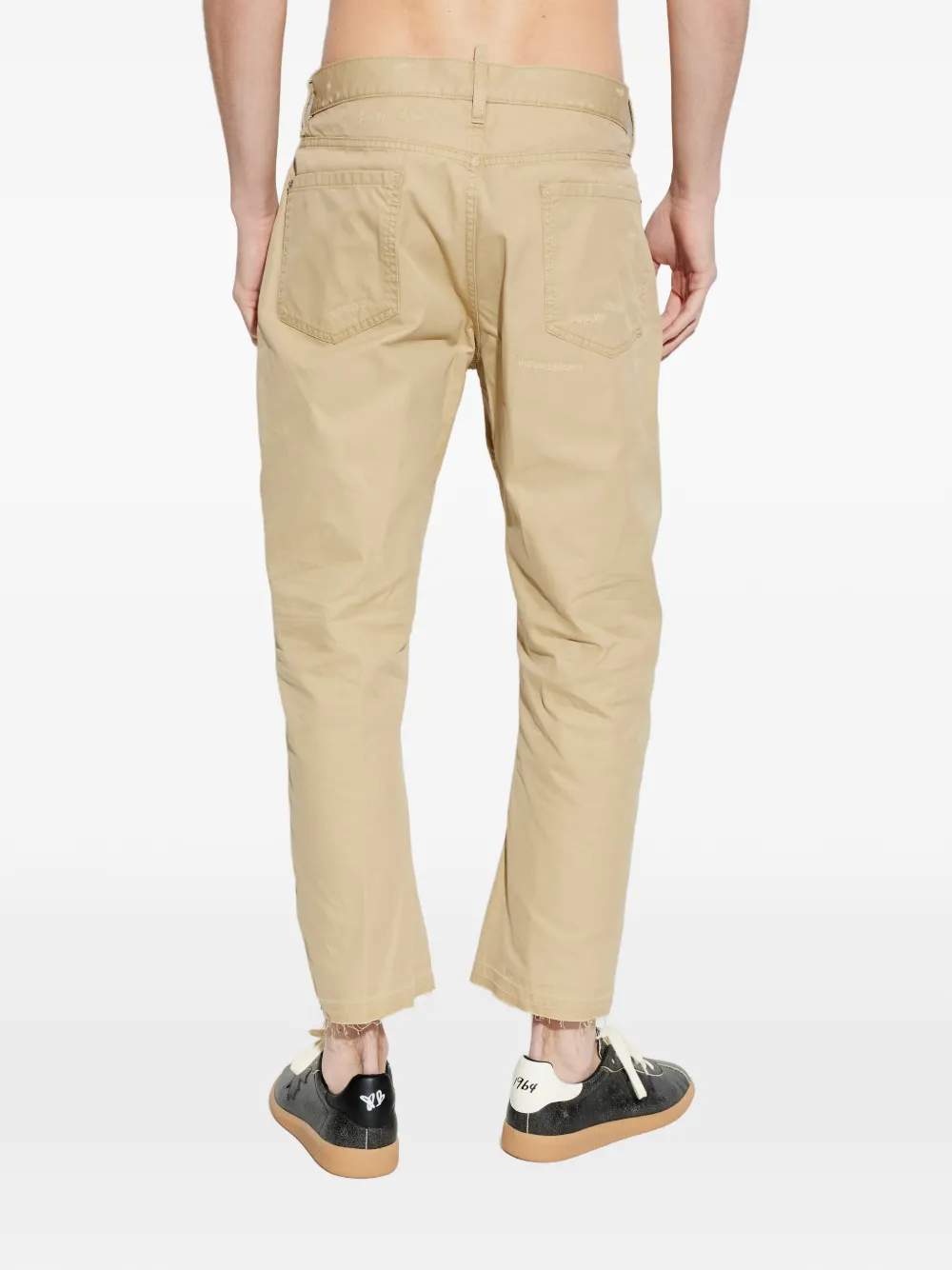 DSQUARED2 Gerafelde broek Beige