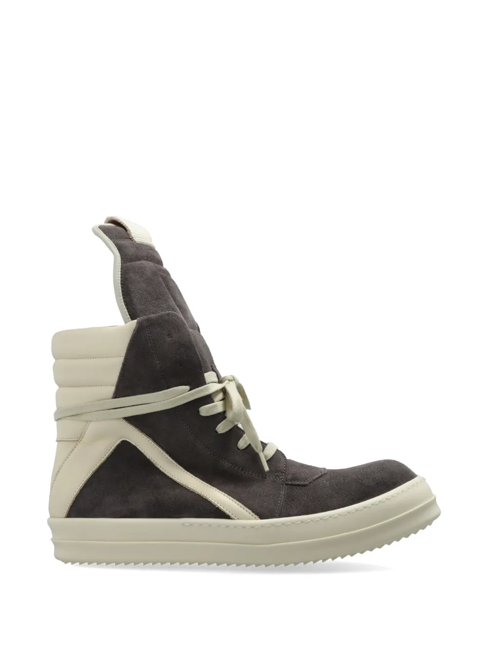 Rick Owens Geobasket lace-up high-top sneakers - Grigio