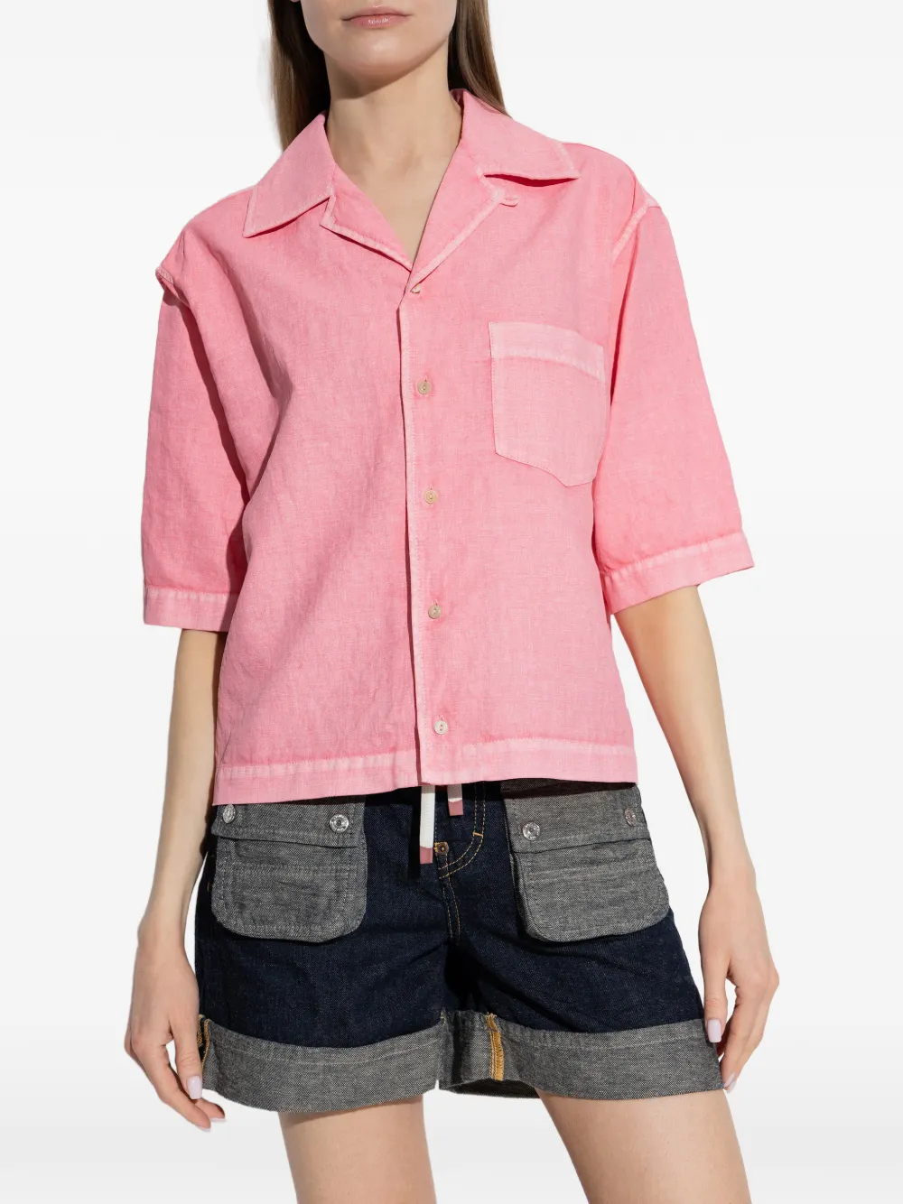  Dsquared2 Pocket Buttoned Shirt - Pink 