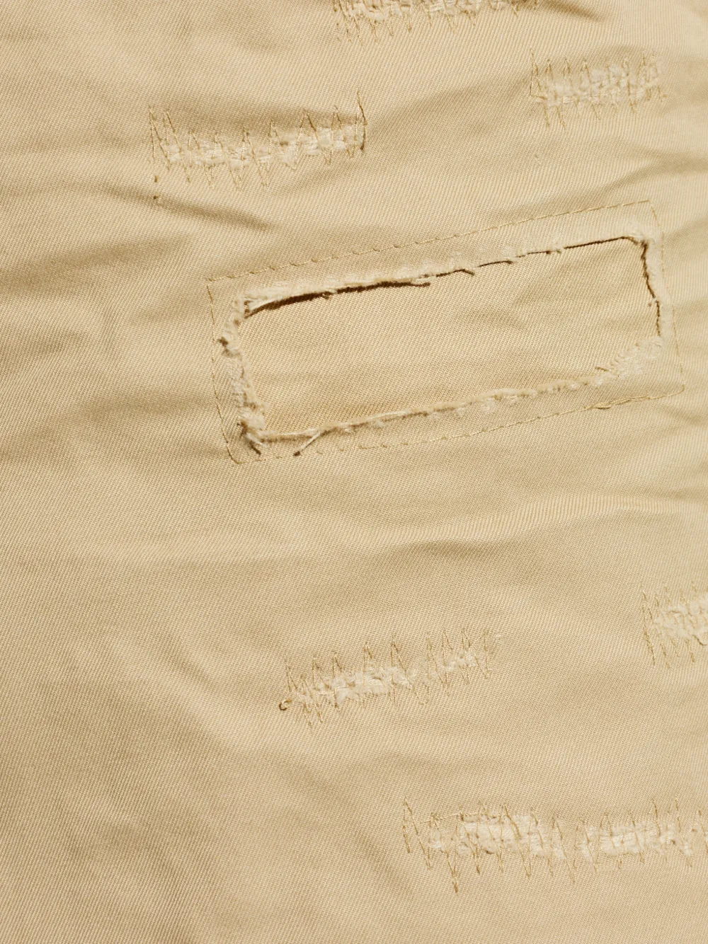 DSQUARED2 Gerafelde shorts Beige
