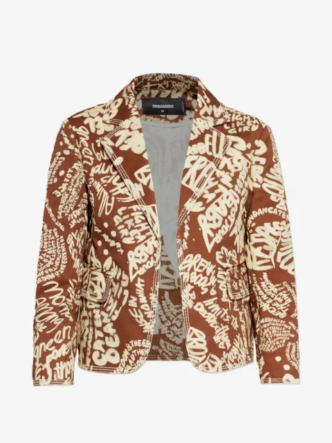 DSQUARED2 Rebel Hibiscus Maggie jacket
