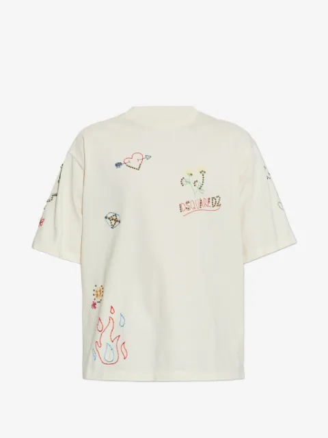 DSQUARED2 Handmade Scribbles loose fit T-shirt