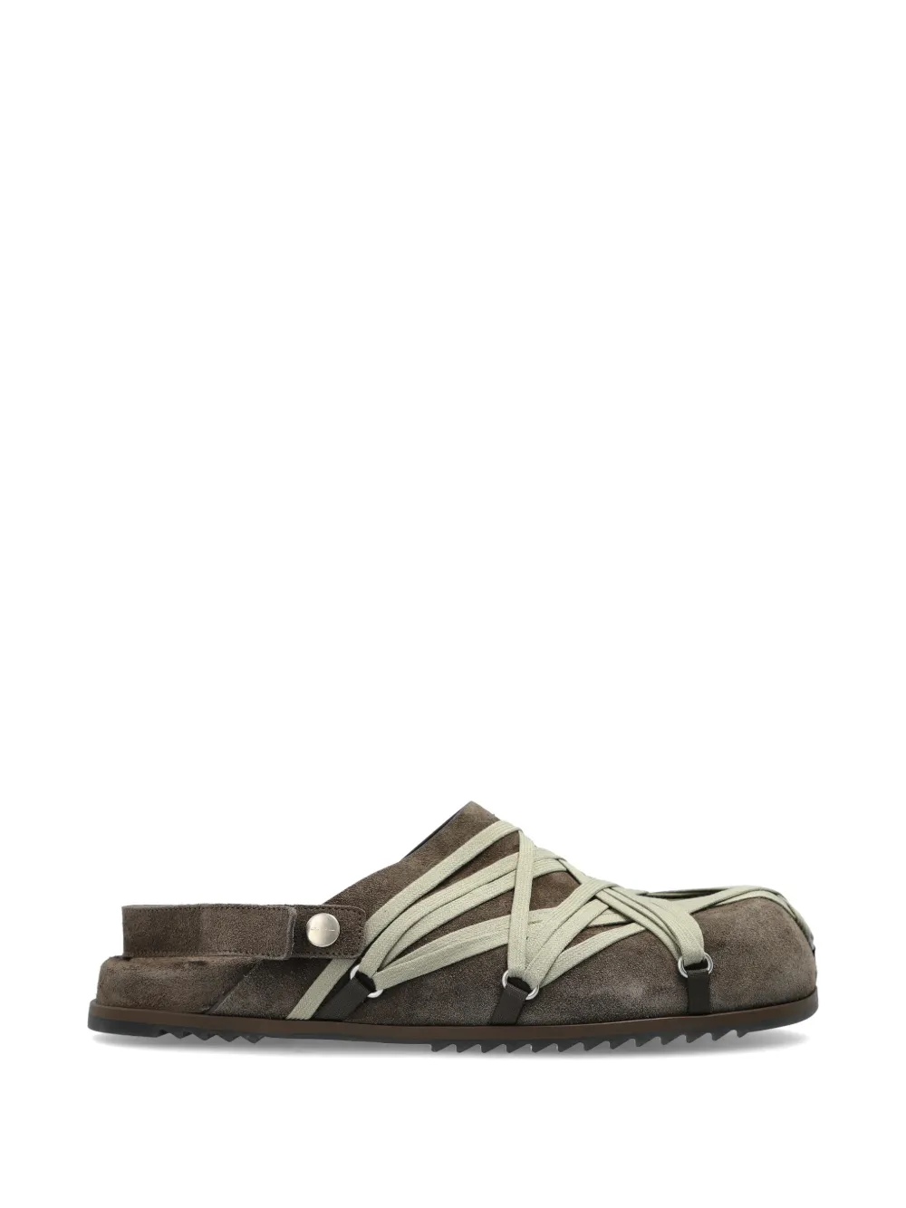 Rick Owens Megalace mules - Marrone
